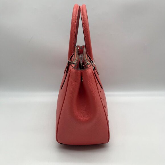 Coach Pebbled Leather Surrey Carryall Satchel Bag With Matching Wallet - Picture 4 of 12